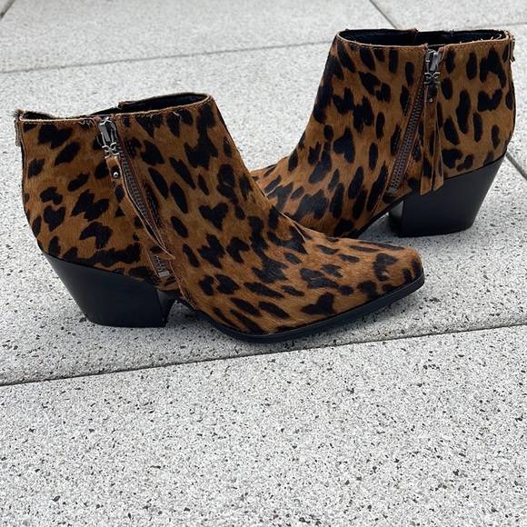 Sam Edelman Leopard print ankle boots - Picture 2 of 12